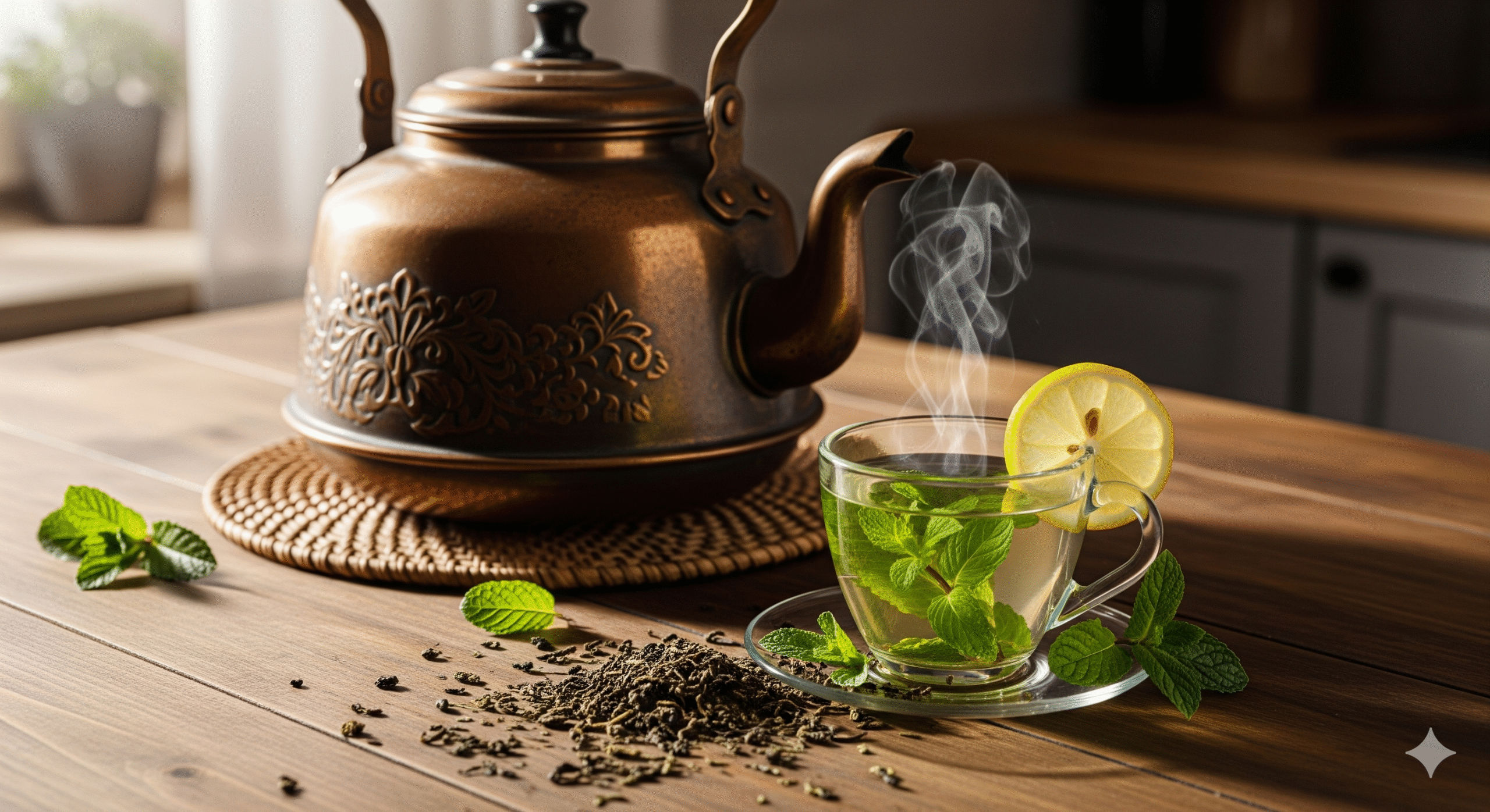 A person working in a tea field